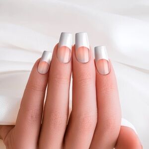 KISS Salon Acrylic French Nails - High Price   fake nail manicure impress beauty